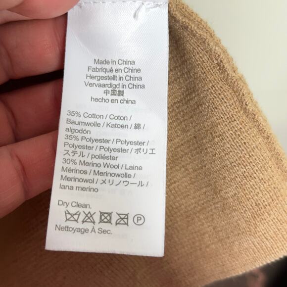 J. CREW Eloise Sweater Blazer Heather Khaki Tan Camel {K37} - Picture 6 of 7